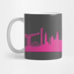 Glasgow skyline pink Mug